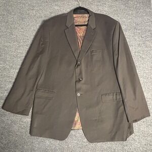 Lauren Ralph Lauren Blazer Mens 50R Black Cashmere Sport Coat Paisley Lined